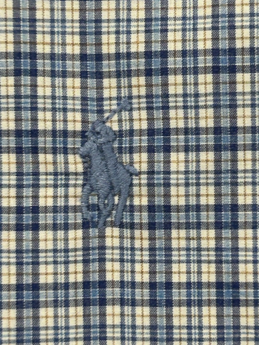 Ralph Lauren Easy Care Men’s Stretch Blue Plaid Button Down Shirt XXL Casual - Picture 6 of 9